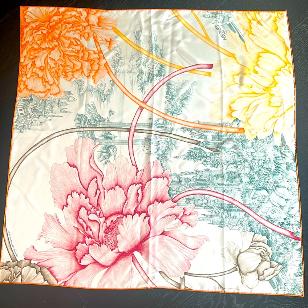 Hermes 90 cm silk scarf